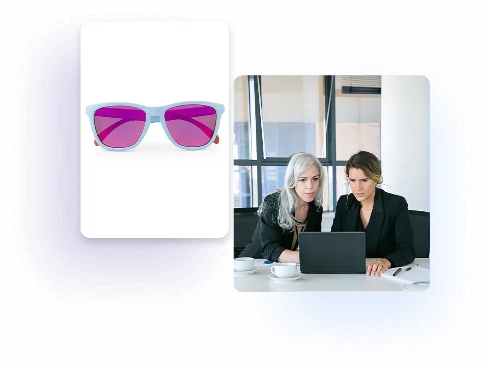 Eyewear e-commerce photo editing