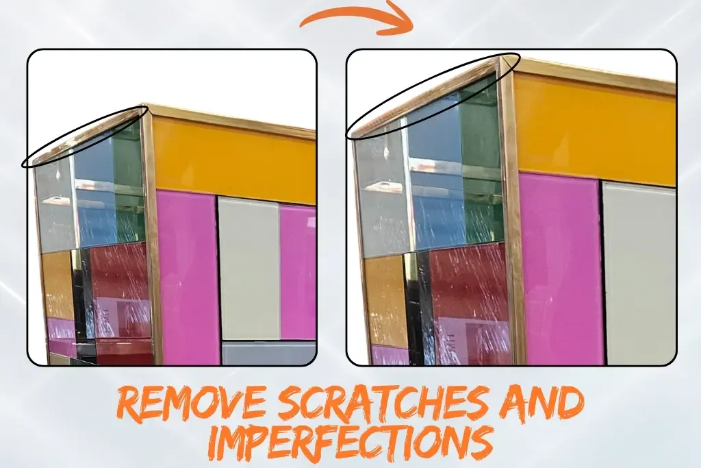 Next, We Remove Scratches and Imperfections
