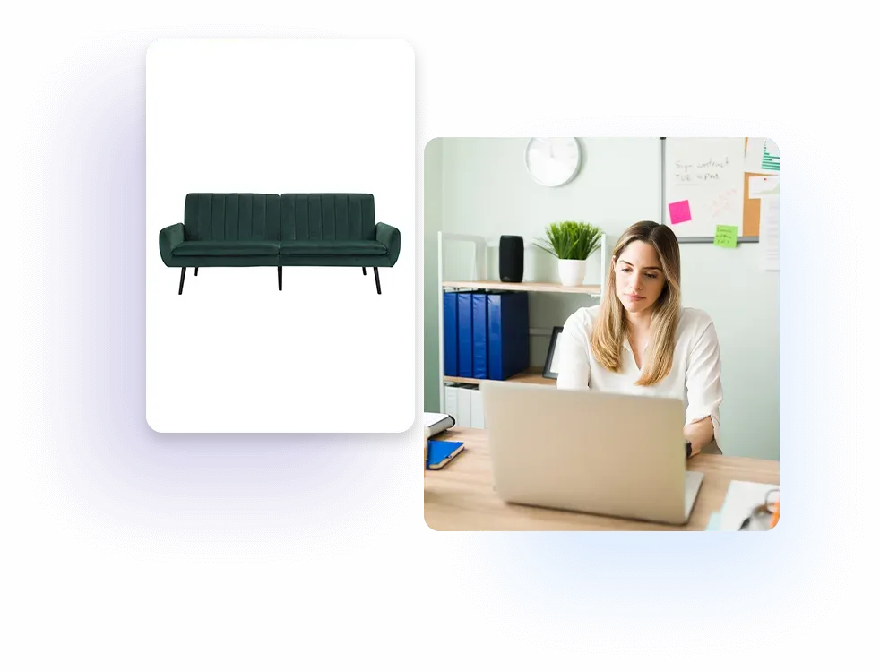 Furniture e-commerce photo editing
