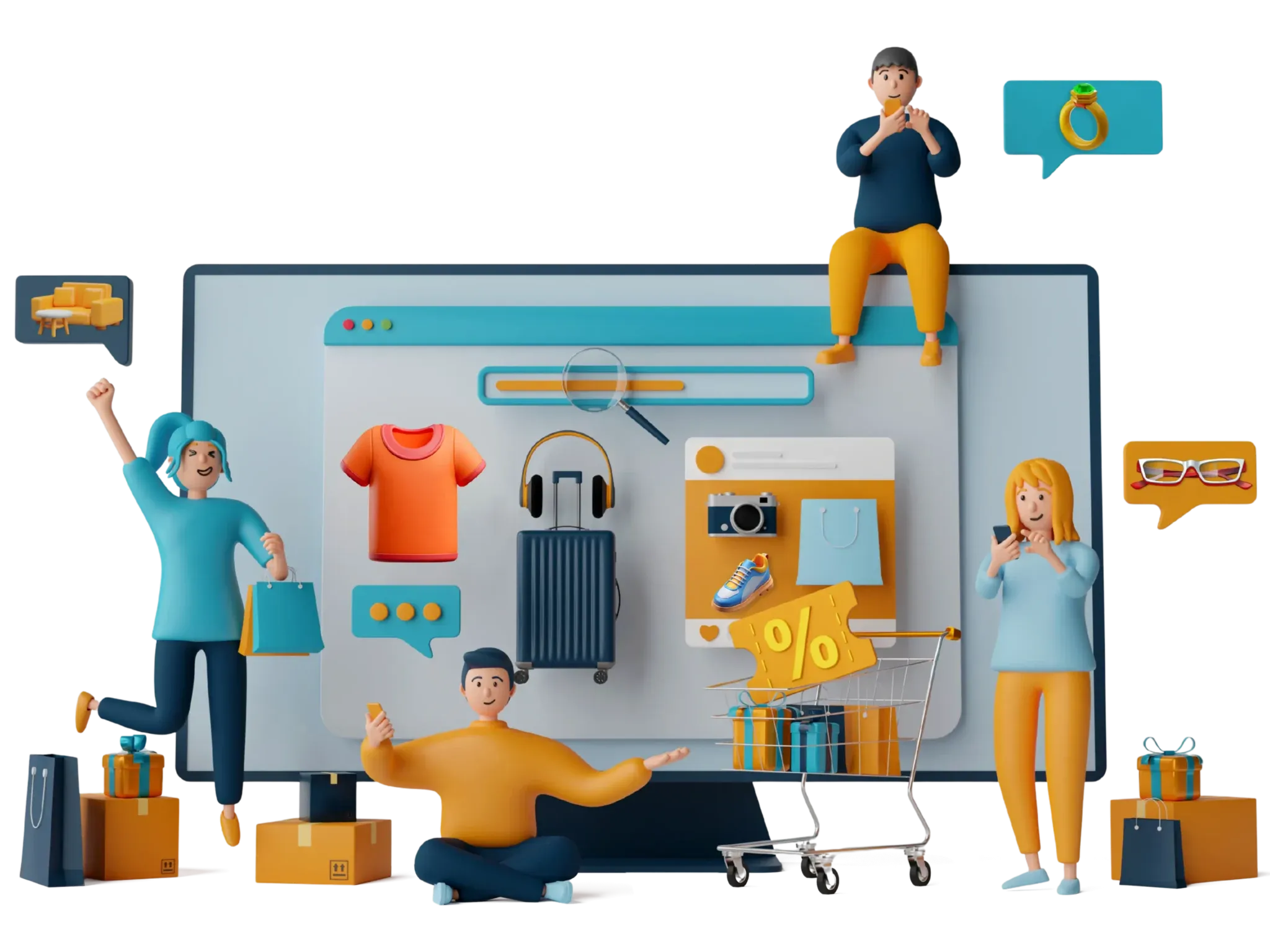 Industry product photo editing illustration