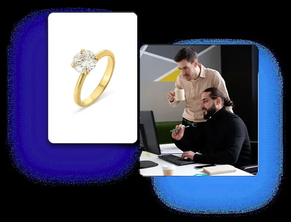 Jewelry e-commerce photo editing