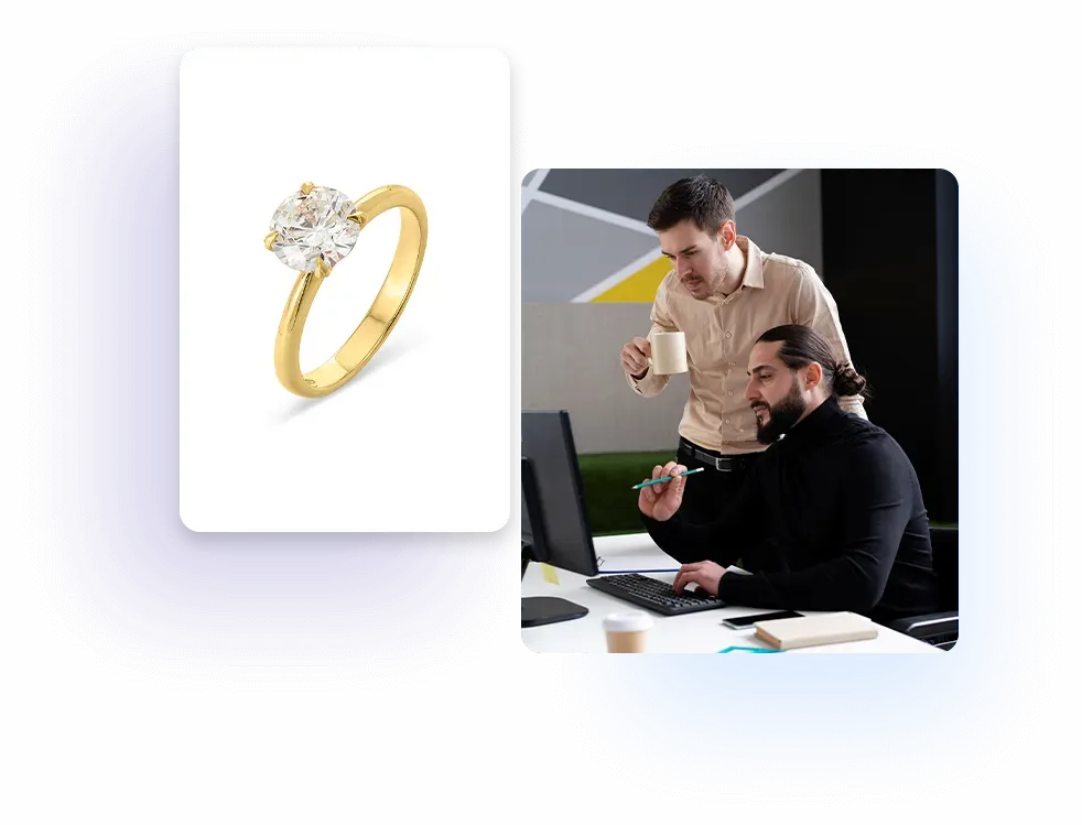 Jewelry e-commerce photo editing