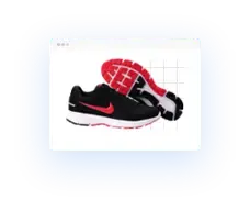 Edited shoe product sample