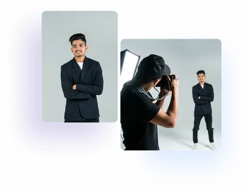 Flusso di lavoro di editing di agenzia di studio fotografico