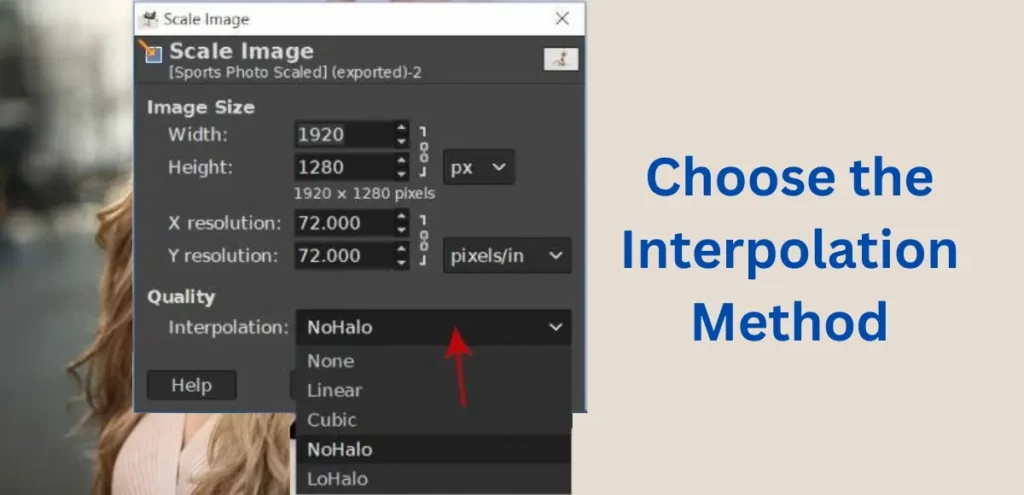 Choose the Interpolation Method 1