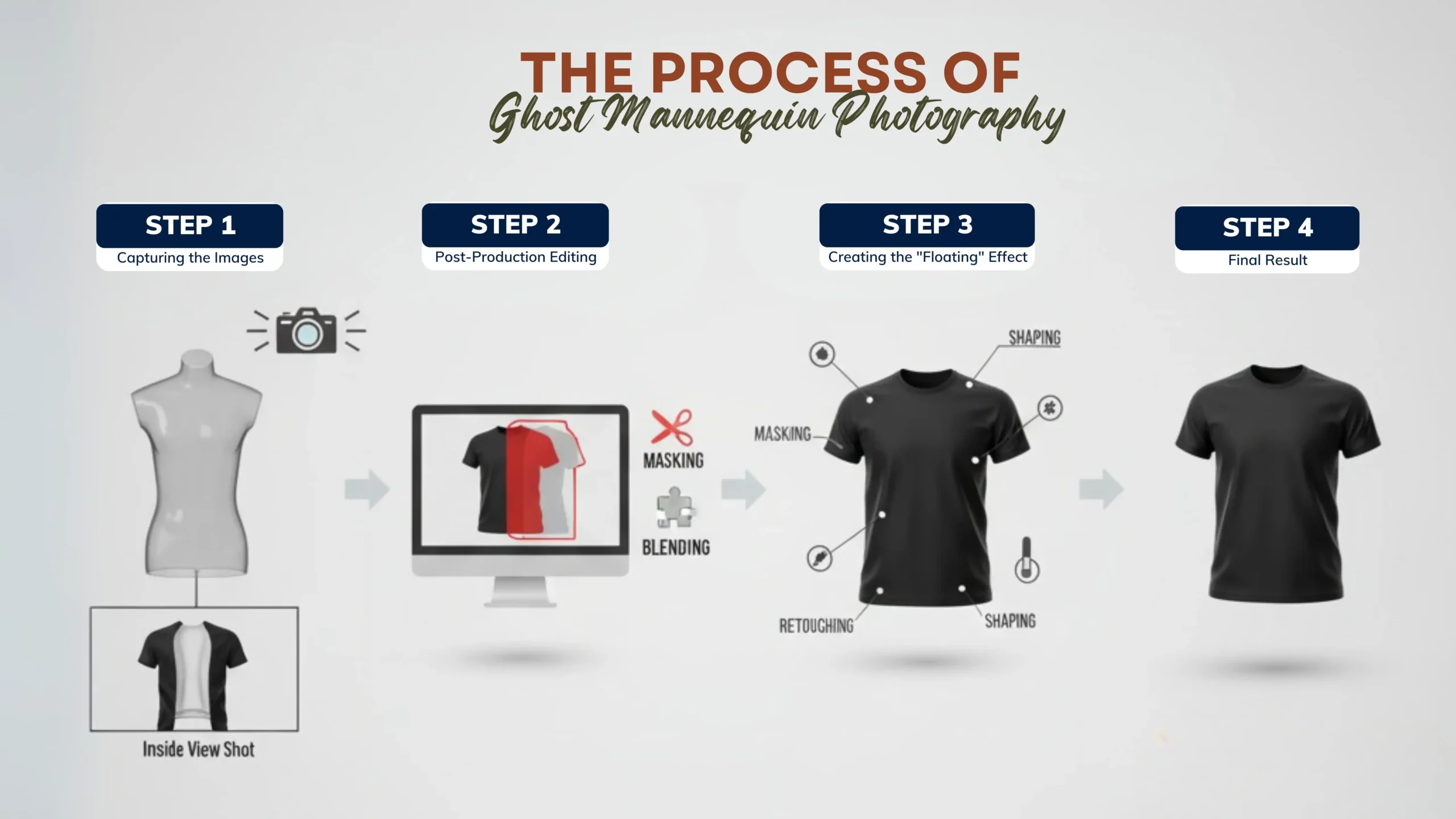 The Process of Ghost Mannequin Photography