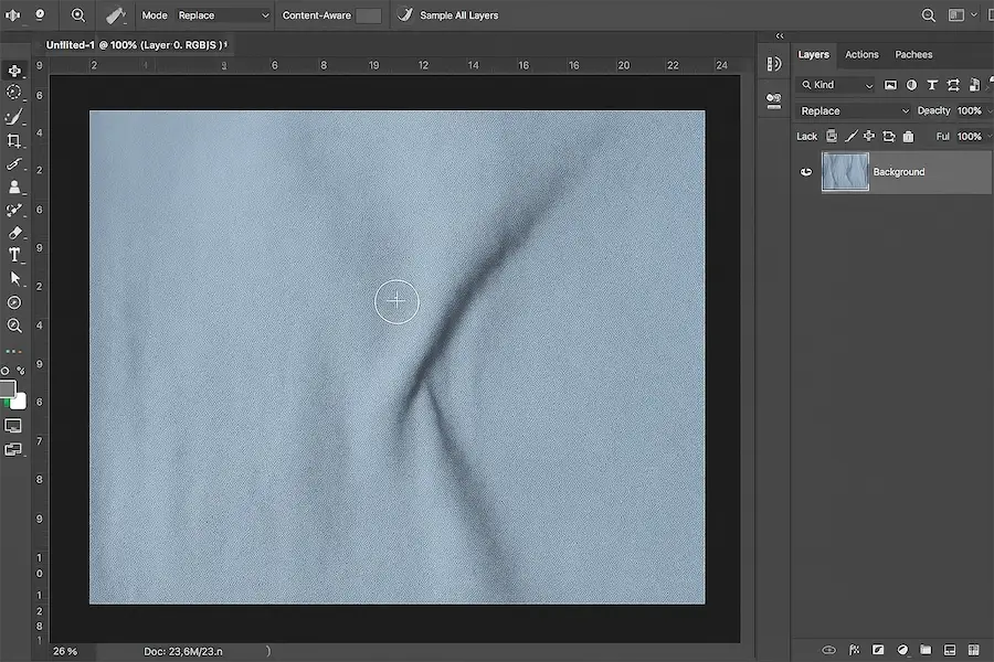 Instantly Smooth Fabric in Photoshop
