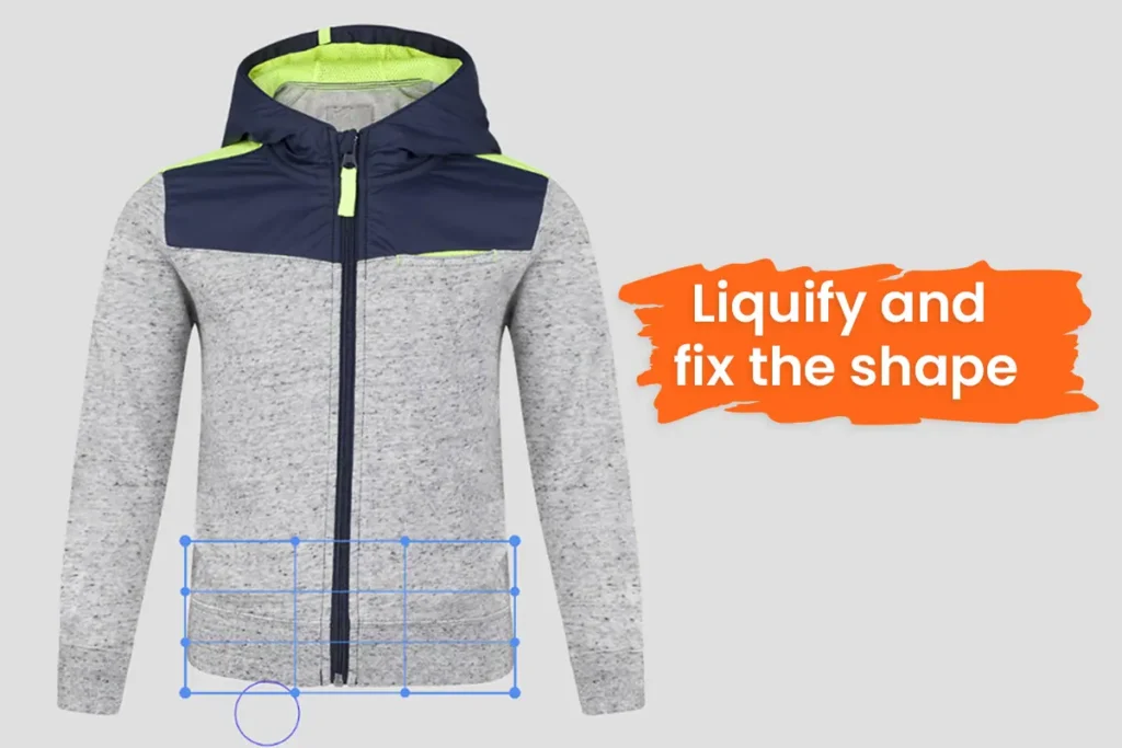 Showing Liquify a hoodie