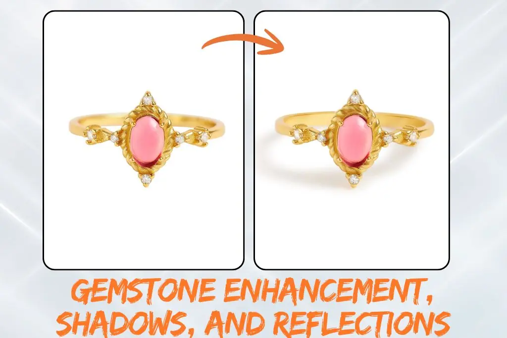 step 3 Gemstone Enhancement Shadows and Reflections