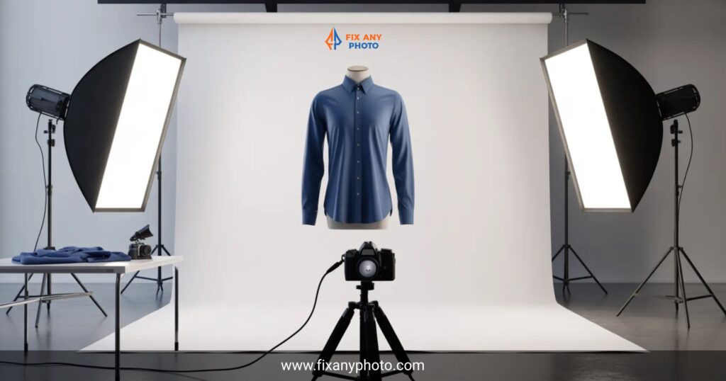 ghost mannequin photography setup