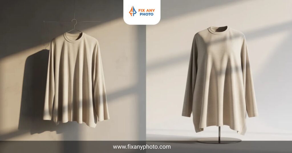 ghost mannequin vs hanger photography