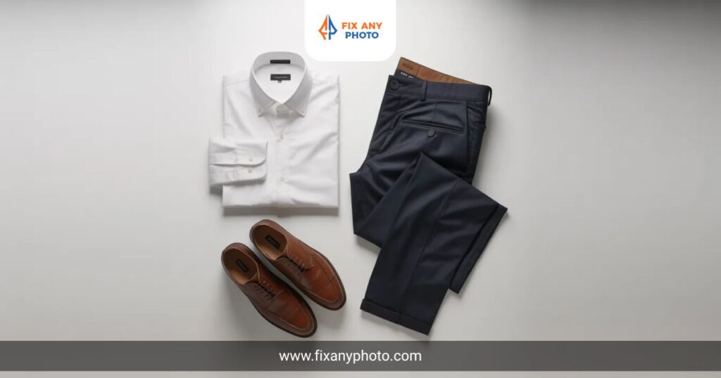 flat lay clothing photography